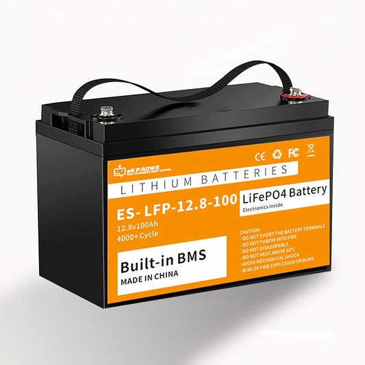 12V 100Ah LiFePO4 Accu – Lithium Accu – Camper Accu – Solar Accu – Camping Accu – 10 Jaar Levensduur – 15000+ Cyclus Capaciteit