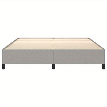 Bed frame without Mattress Grigio Chiaro 160x200cm Tissue Practical, removable, suitable for all seasons, Seasonal Bedding, Spacesaving Bed, Sleek Bedroom Furniture, Modern Home Decor, Lightweight Construction, Removable Desi