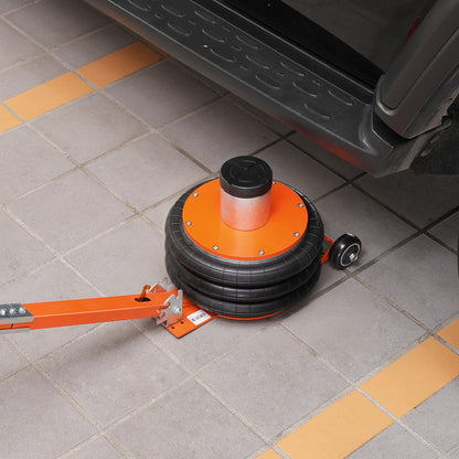 Pneumatische Heftong – Luchtjack – Autolift – Air Jack – Luchtkrik – Oranje Variant – Hefvermogen 5 Ton – Verstelbare Hefhoogte 14-55,4 cm