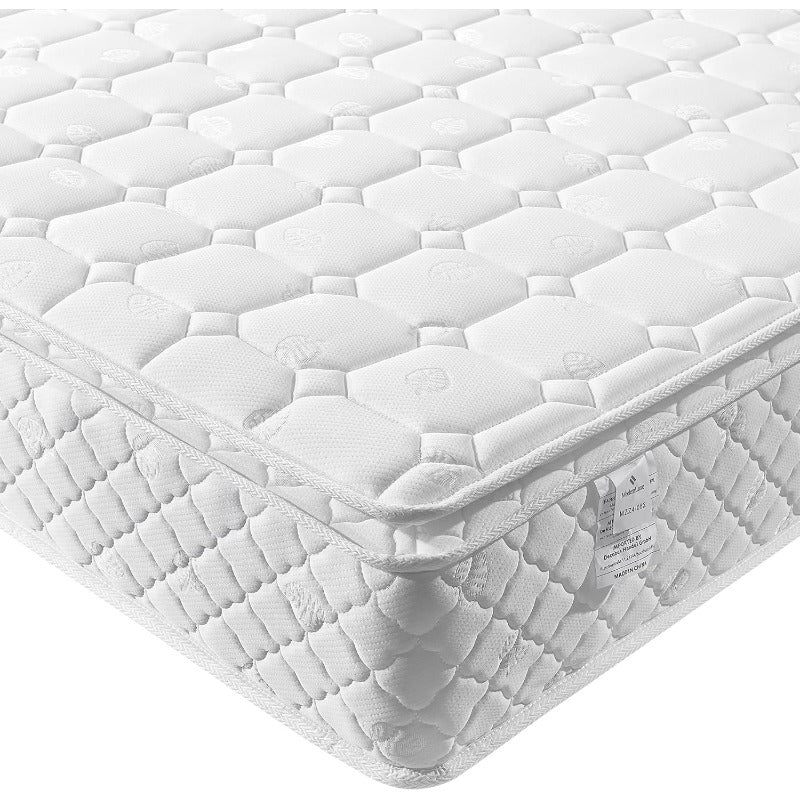 Ergonomisch Pocketverenmatras – Eenpersoonsmatras – Slaapmatras – Traagschuimmatras – 7-Zones Matras – 90 x 200 x 25 cm – Medium Stevig – Ademend Polyester Hoes
