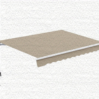 Zonnescherm – Zonneschaduw – Balkonzonwering – Terrasdoek – Buitenscherm – Beige Zonnescherm 3,95 Meter – Duurzaam Aluminium Frame – Weerbestendig & Eenvoudige Montage