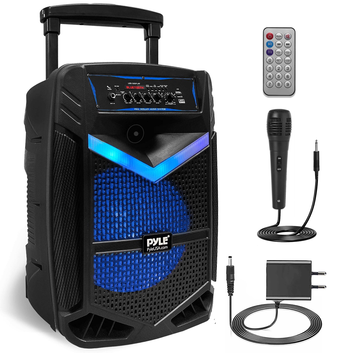 Bluetooth Party Speaker – Draadloze Speaker – Feest Speaker – Karaoke Speaker – Draagbare Speaker – 12 Inch Subwoofer – Inclusief Microfoon