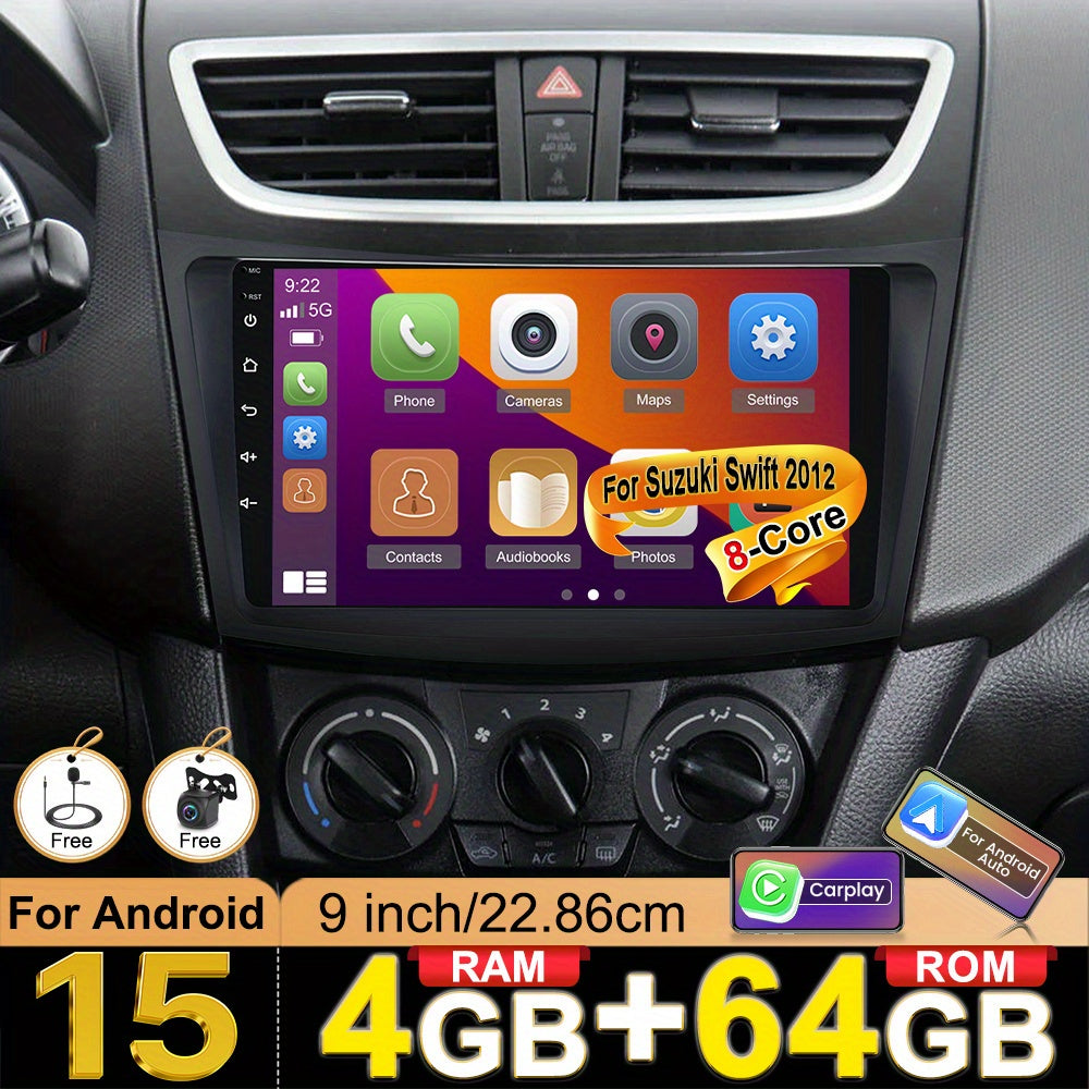 Autoradio – Auto Radio – Multimedia Speler – DAB+ Radio – Inbouw Radio – 9 Inch Touchscreen – Draadloze CarPlay & Android Auto