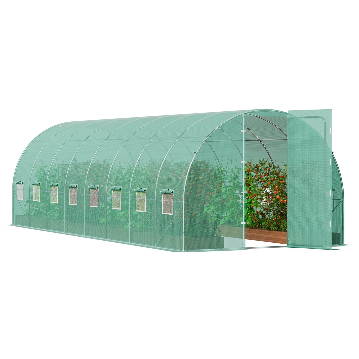 Tunnelkas Walk-in Kas – Serre – Kweektunnel – Groentetent – 8,5x3x2,3 Meter – Gegalvaniseerd Stalen Frame – 140g/m² Waterdichte PE Kasfolie
