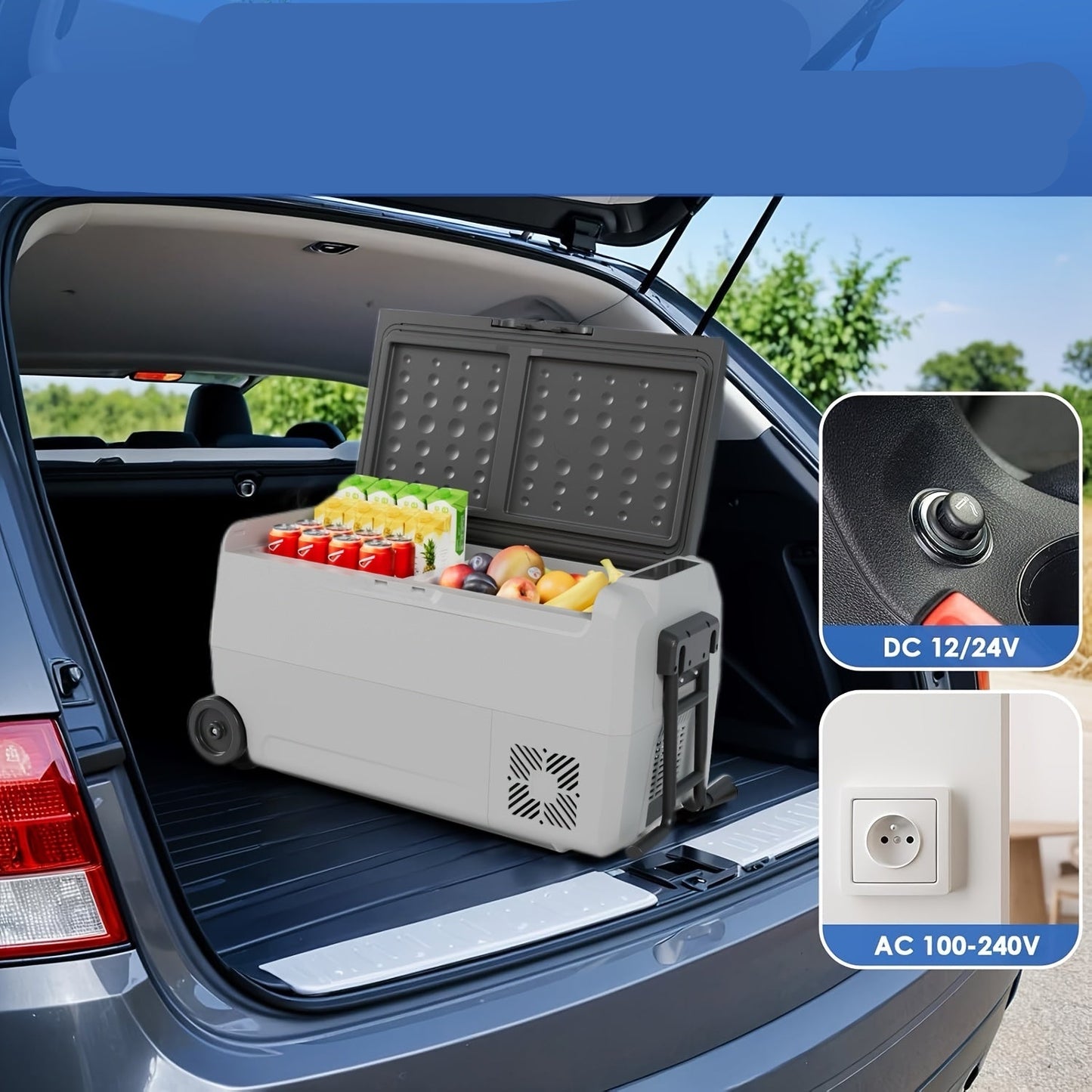 Draagbare Koelkast – Compressor Koelbox – Mobiele Koelbox – Mini Koelkast – Outdoor Koelkast – 32 Liter – Koelen Tot -20°C