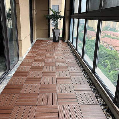Terrastegels – Kliktegels – Balkonvloer – Patio Tegels – Buitenvloer – Lichtbruin – Duurzaam Vinyl – Eenvoudige Installatie