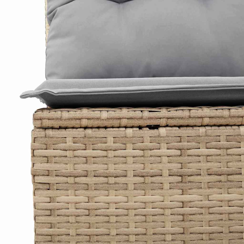 Tuinbank – Loungeset – Buitenbank – Tuinmeubel – Balkonbank – Modulaire 9-delige Set – Weerbestendig Handgevlochten Rattan – Inclusief Bijzettafel