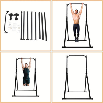 Optrekstang – Pull Up Bar – Chin Up Bar – Wandmontage Stang – Fitness Stang – Verstelbaar 1,75-2,30 m – Hoogwaardig Koolstofstaal – Max. 200 kg Belastbaar