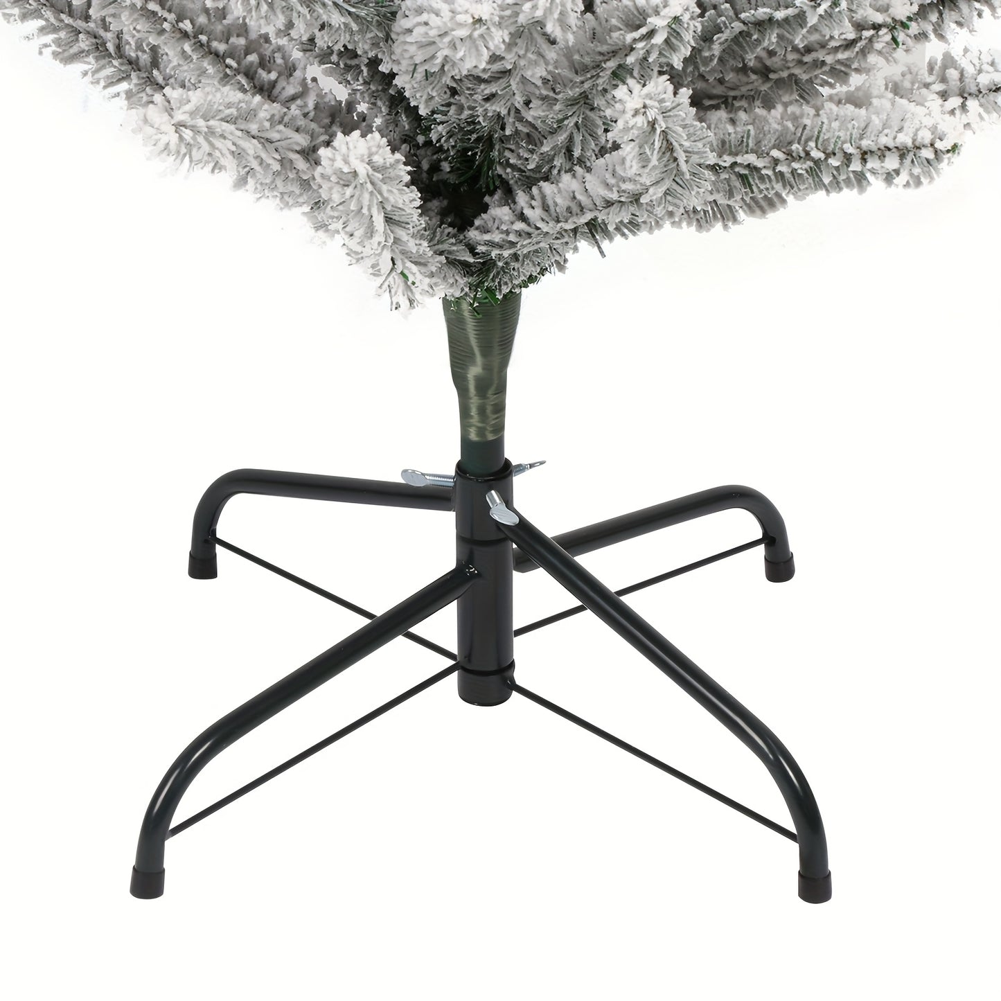 Kerstboom – Kunstkerstboom – Kunstboom – Dennenboom – Flocked Boom – 180 cm Hoog – 550 PVC Takken – Met Stevige Metalen Standaard