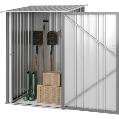 Gereedschapsschuur – Tuinberging – Berging – Opberghok – Tuinkast – Grote Afmetingen 100x103x160 cm – Robuust Gegalvaniseerd Staal – Verwijderbare Panelen