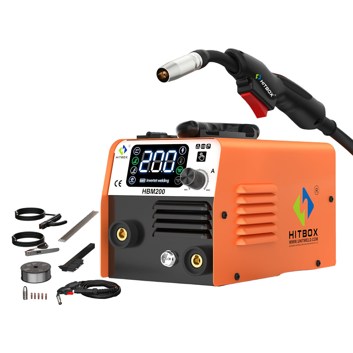 Lasapparaat – Mig Lasmachine – Tig Lasapparaat – Elektrode Lasmachine – Inverter Lasapparaat – 3-in-1 Gasloos – Synergische LCD Bediening