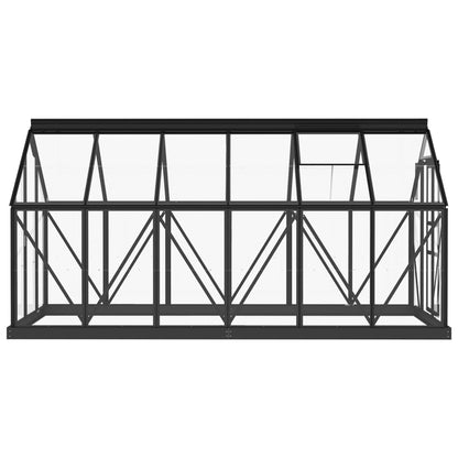 Kaskas – Serre – Plantkas – Groeikas – Tuinkas – Aluminium Frame – UV-bestendig Glas – 155x298x191 cm