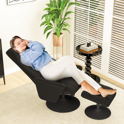 Tv-stoel – Relaxfauteuil – Draaifauteuil – Ligstoel – Lounge stoel – Microvezel Zitting – Draaibaar Met Rugleuning Tot 135° – Draagvermogen 150 kg
