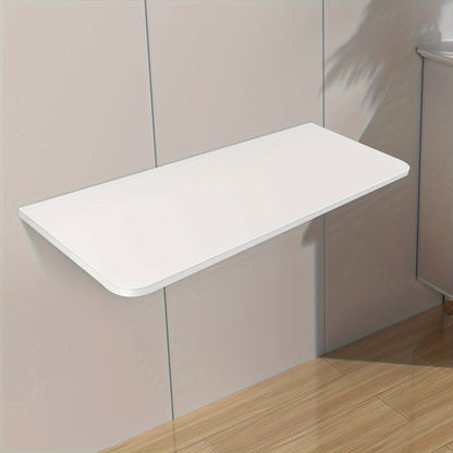 Klaptafel – Vouwtafel – Opklaptafel – Wandtafel – Muurtafel – Ruimtebesparend – MDF Wit 80x50 cm