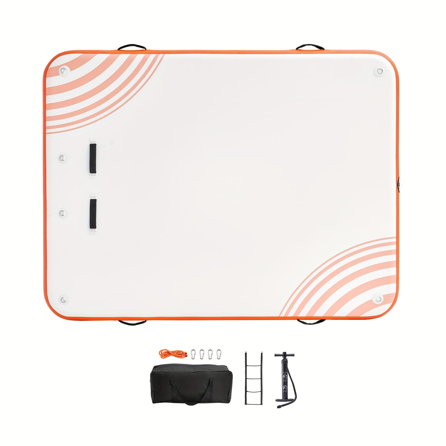 Drijvend Dock – Opblaasbare Steiger – Zwemplatform – Waterplatform – Drijvend Platform – 3,05x3,05 Meter – Stabiel PVC Materiaal – Inclusief Ladder