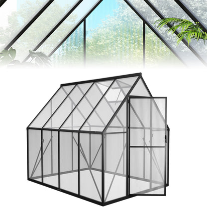 Kas – Kweekkas – Tuinkas – Foliekas – Plantenkas – 182,88x243,84 cm – Duurzaam Metalen Frame – Verstevigde Bodem