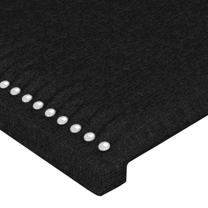 Bed frame without Mattress Black 80x200cm Tissue Practical, removable, suitable for all seasons, Bedroom Furniture, Spacesaving Bed, Stylish Bed Frame, Modern Bedroom, Easy Assembly, Wooden Frame, Simple Bed, Slatted Base, Ap