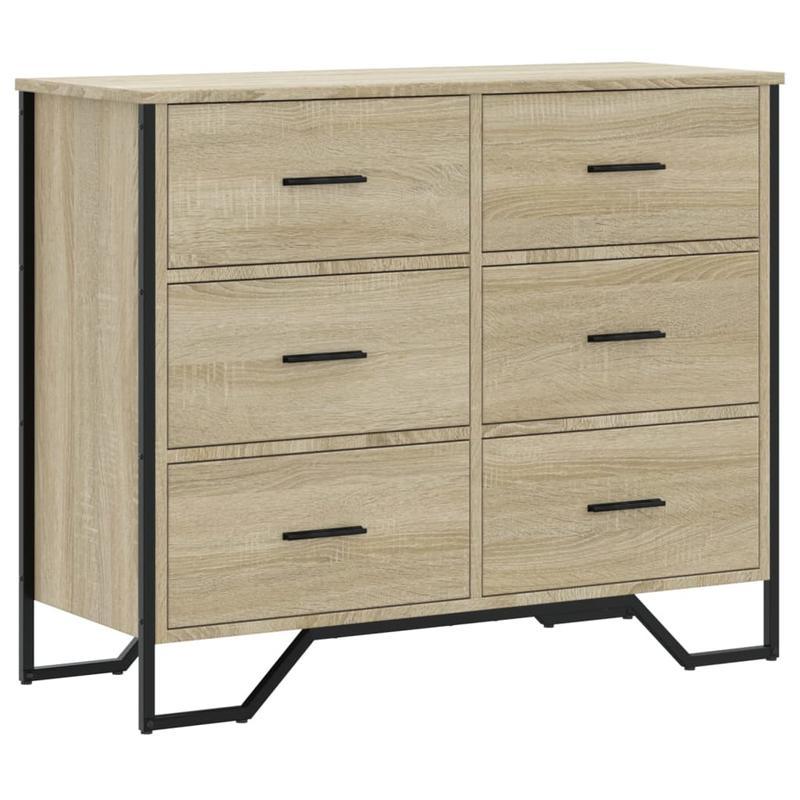 Easy Assembly Modern Dresser - 4-Drawer Storage Cabinet with, Beige Oak Finish, Sturdy Legs - Space-Saving Organizer for Bedroom, Living Room, Office - Engineered Wood Construction (91x35.5x74.5cm) - Ideal for Small Apartment