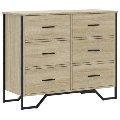 Easy Assembly Modern Dresser - 4-Drawer Storage Cabinet with, Beige Oak Finish, Sturdy Legs - Space-Saving Organizer for Bedroom, Living Room, Office - Engineered Wood Construction (91x35.5x74.5cm) - Ideal for Small Apartment