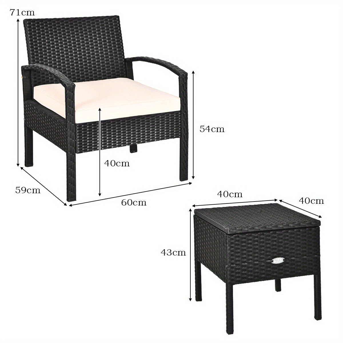 Tuinstoel – Tuinstoel – Klapstoel – Campingstoel – Balkonstoel – Aluminium Frame – 7-standen Verstelbaar – Gevoerde Zitting – Belastbaar Tot 120kg – Set Van 2