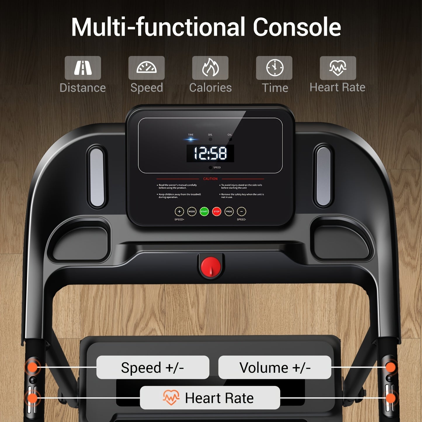 Loopband – Opvouwbare Loopband – Draagbare Loopband – Stille Loopband – Compacte Loopband – Geruisloze Motor – Antislip Loopvlak