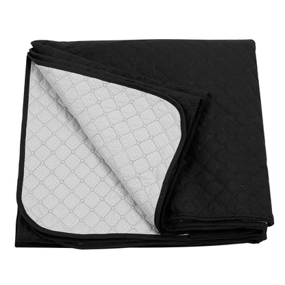 TOOL1SHOOO Luxury Sofa Cover 342.9x220.98 cm Suitable for all seasons Double-layer elastic breathable fabric Easy to clean Suitable for living rooms and home offices, black