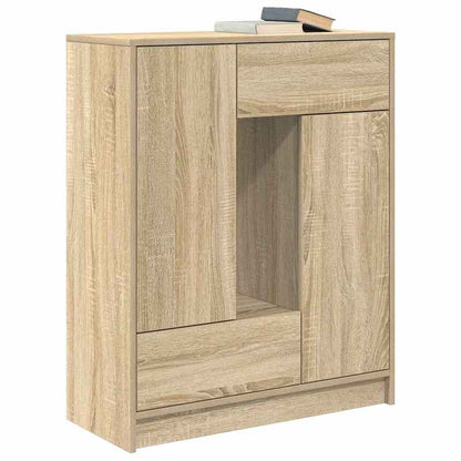Dressoir – Kast – Opbergkast – Ladekast – Buffetkast – Hardhouten Sonoma Eik – Compact 73x31x90 cm