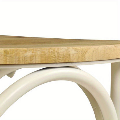 Eetkamerstoel – Stoel – Houten Stoel – Designstoel – Eettafelstoel – Set Van 4 – Ergonomisch Comfort – Witte Massief Houten Afwerking