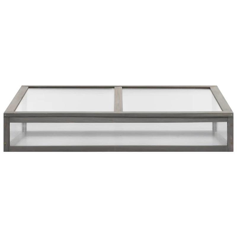 Kweekkas – Tuinkas – Broeikas – Plantenkas – Kweekbak – Verhoogde Plantenbak 110x54x120 cm – Massief Vurenhout – Transparante Kasafdekking Met Opbergplank