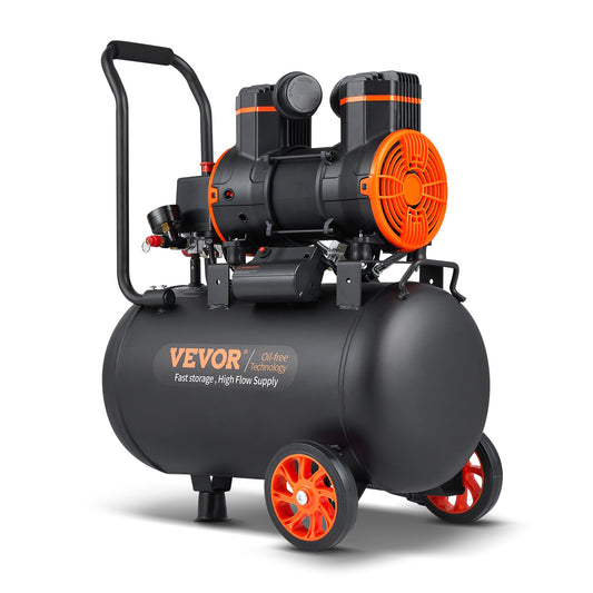 Luchtcompressor – Compressor – Aircompressor – Pneumatische Compressor – Olievrije Compressor – 9.3 Gallon – Ultrastil 70 dB – Krachtige 1800W Motor