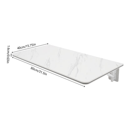 Wandklaptafel – Klaptafel – Muurtafel – Opklapbare Tafel – Ruimtebesparende Tafel – 80x40 cm – Hoogwaardig Wit Hout – Eenvoudige Montage