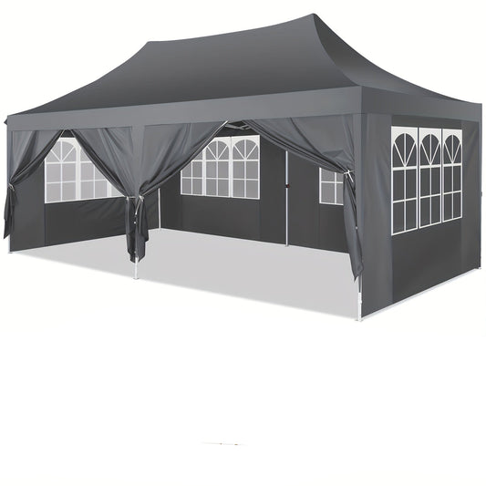 Feesttent – Partytent – Paviljoen – Tuinentent – Pop-up Tent – 3x6 Meter – 6 Afneembare Zijwanden – Hexagonaal Frame