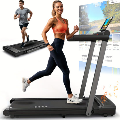 Loopband – Wandelband – Hardloopband – Treadmill – Walking Pad – 2,5 PK Motor – Inklapbaar met Bluetooth & 12 Programma’s