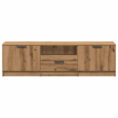 TV Cabinet Artisan Oak 140x35x40 cm Engineered Wood TV Stand Entertainment Center with Storage, Media Television Table for Living Room Bedroom