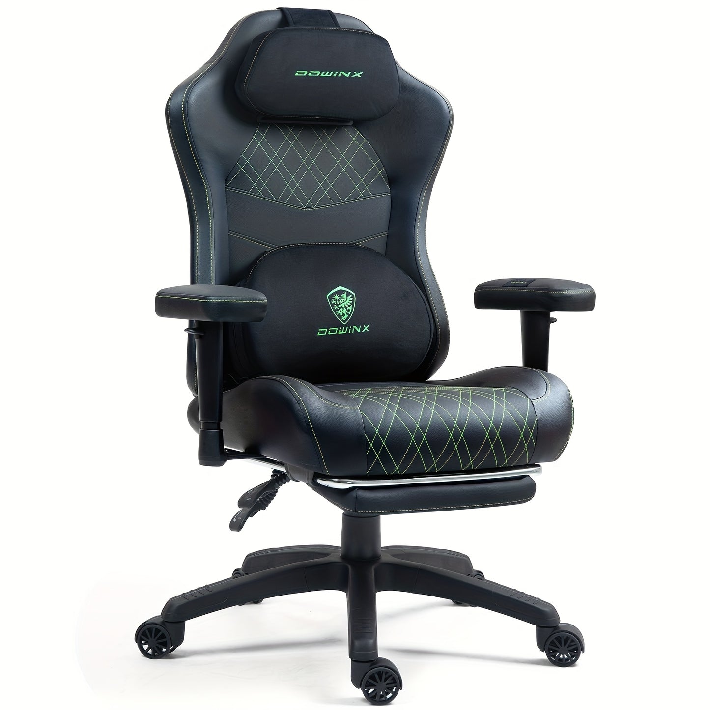 Gamingstoel – Bureaustoel – Racerstoel – Comfortstoel – Zwarte Ergonomische Fauteuil – Verstelbare Voetensteun – Sofa-Grade Zitting Met Lendensteun