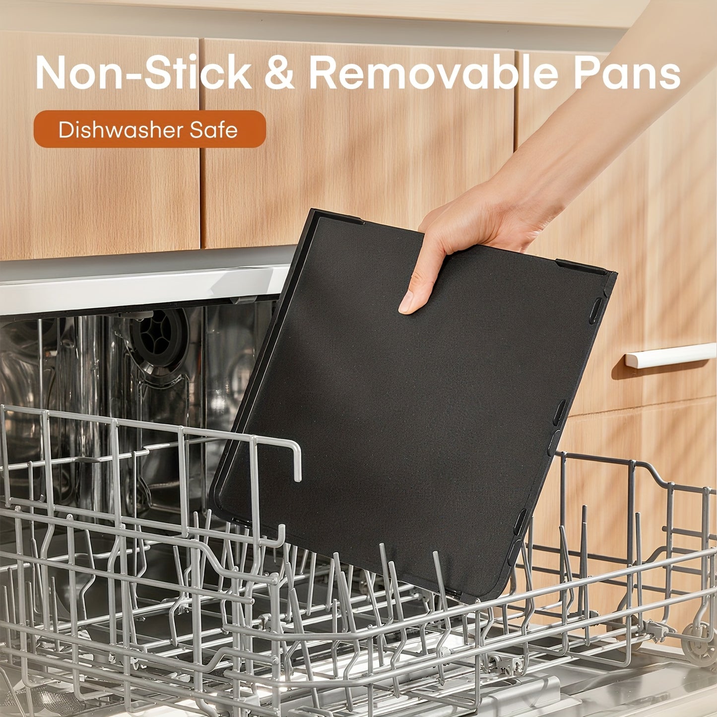 Elektrische Grill – Tafelgrill – Bakplaat – Contactgrill – Gourmetplaat – 2400W Vermogen – Groot 25x30 cm Non-stick Platte