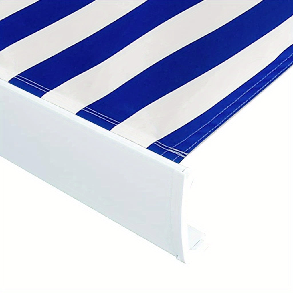 Schaduwdoek – Zonwering Doek – Luifel Zeil – Terraszeil – Markies Doek – Blauw Wit – 350x250 cm – Waterbestendig Canvas