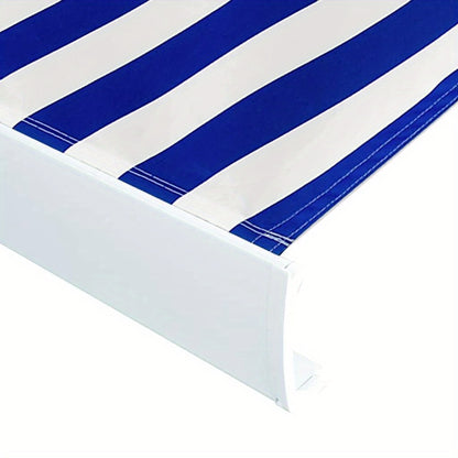 Schaduwdoek – Zonwering Doek – Luifel Zeil – Terraszeil – Markies Doek – Blauw Wit – 350x250 cm – Waterbestendig Canvas