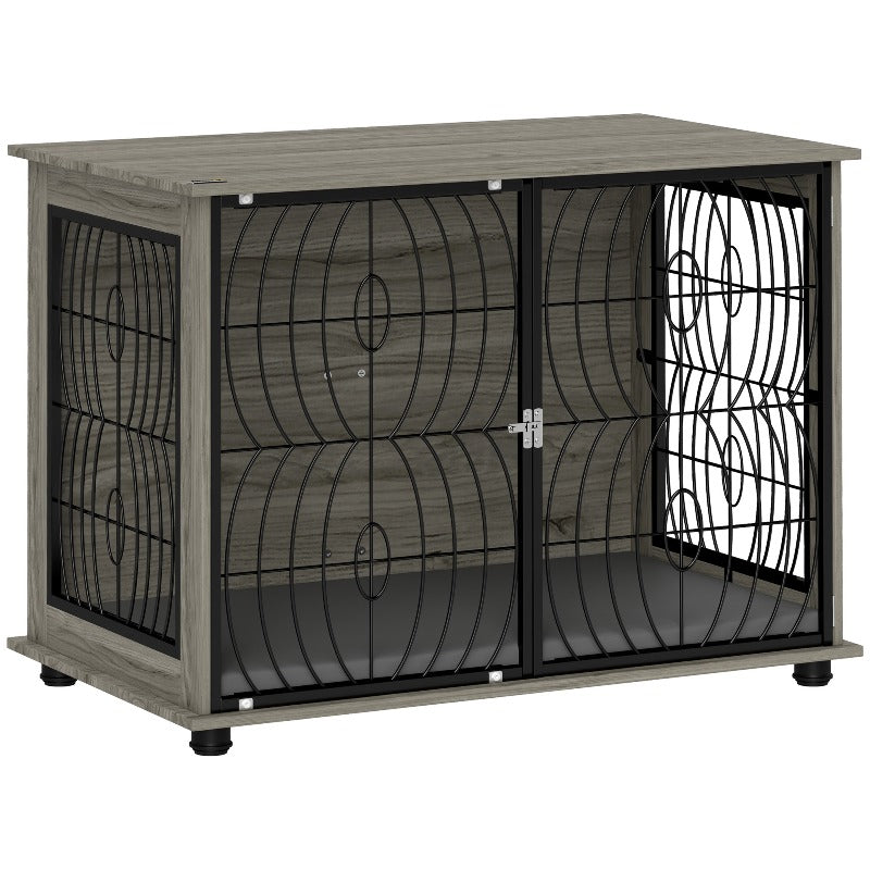 Hondenbench – Hondenkooi – Hondenhok – Huisdier Bench – Dierenkooi – Grote Maten – Met Kussen en Ventilatie – Ruime Binnenruimte 100x60x73,5 cm