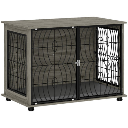 Hondenbench – Hondenkooi – Hondenhok – Huisdier Bench – Dierenkooi – Grote Maten – Met Kussen en Ventilatie – Ruime Binnenruimte 100x60x73,5 cm