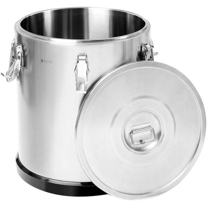 Etenstransportbox – Voedselcontainer – Thermoscontainer – Lunchbox – Cateringbox – 36 Liter Inhoud – Roestvrij Staal & Dubbelwandige Isolatie