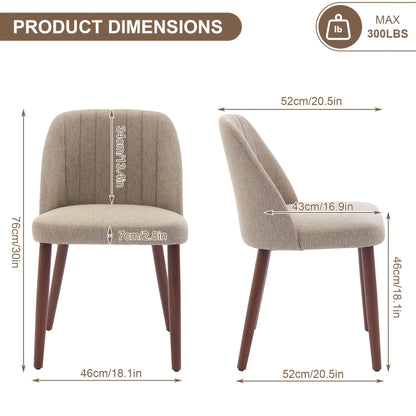 Moderne Eetkamerstoelen – Stoelen Set – Dining Chairs – Zithoek Stoelen – Keukenstoelen – Mid-Century Design – Compact & Ruimtebesparend – Gemakkelijk Te Reinigen