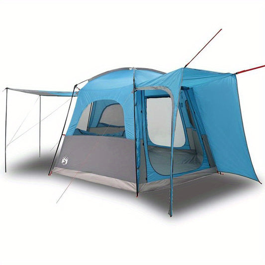 Buitentent – Kampeertent – Autotent – Pop-up Tent – Gezinstent – Waterbestendig Polyester – Lichtgewicht Glasfiber Frame – Blauw – 4 Personen
