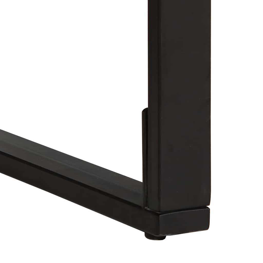 Eettafel – Eetkamertafel – Keukentafel – Rechthoekige Tafel – Restauranttafel – Massief Acaciahout – 200x100x75 cm – Robuust Met Metalen Frame