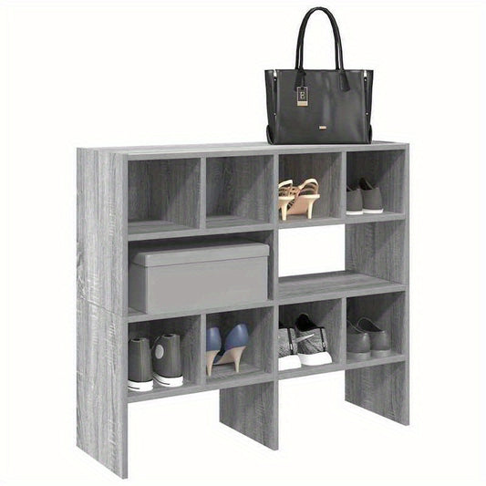 Shoe Racks 2pcs Stackable 89.5X30X40 Cm Gray Sonoma Oak