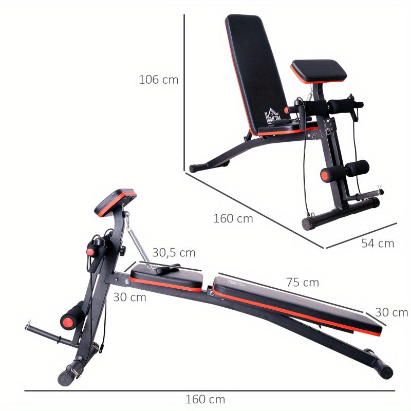 Fitnessbank – Halterbank – Trainingsbank – Bench Press Bank – Buikspierbank – Verstelbaar – Inklapbaar – Max 120 kg – Ergonomisch Comfort