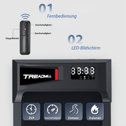 Loopband – Wandelband – Hardloopband – Walking Pad – Treadmill – Compact Inklapbaar Design – Krachtige 2,5 PK Motor & Instelbare Helling