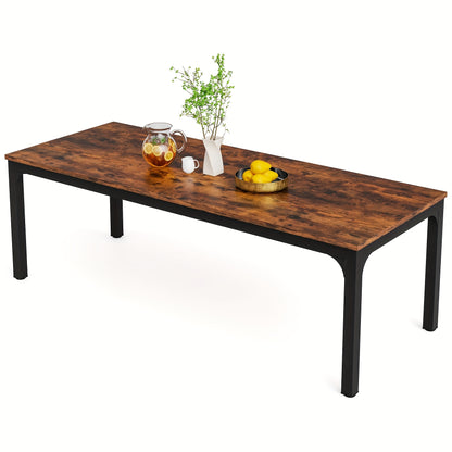 Eettafel – Keukentafel – Tafel – Dinertafel – Werkplek – Extra Lang 200 cm – Massief Hout en Spaanplaat