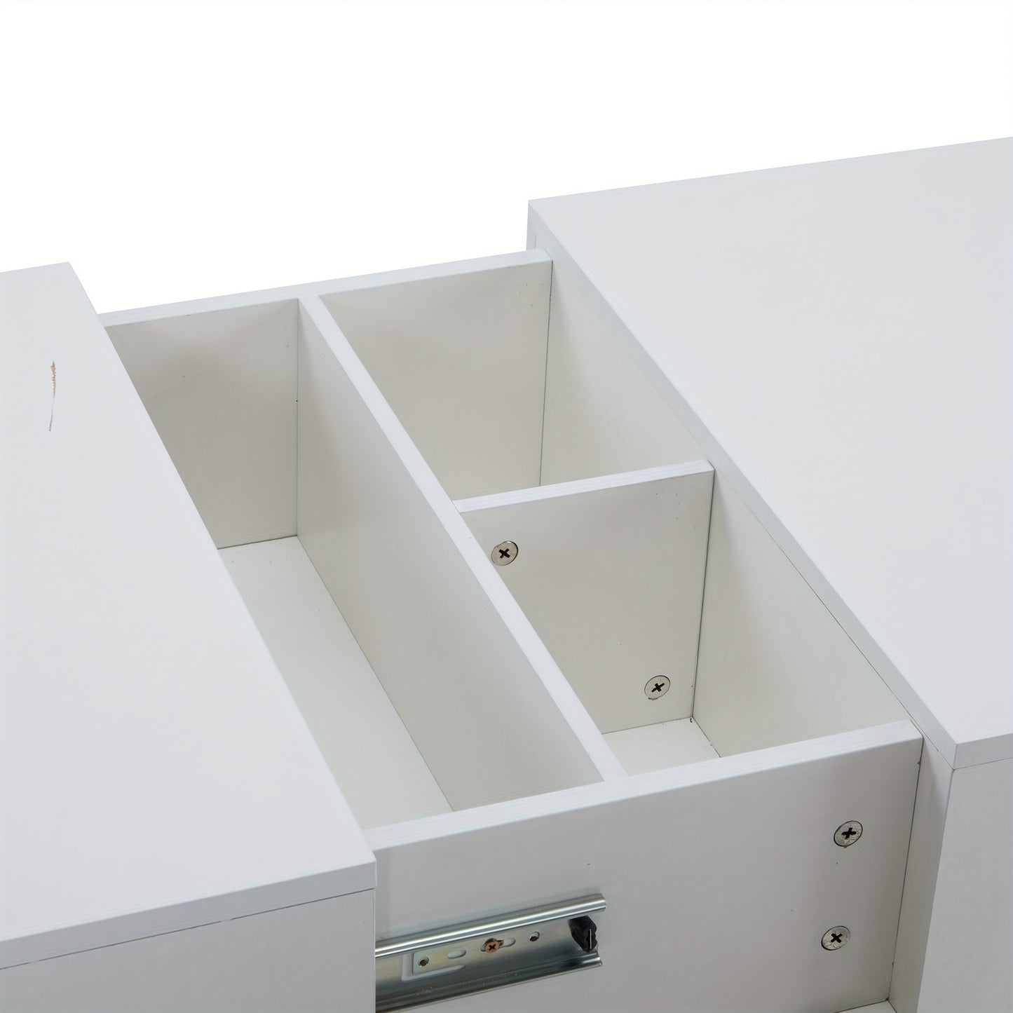 Modern Coffee Table, Coffee Table, Living Room Table, With Sliding Table Top, 4 Drawers - Perfect For Stylish Living Rooms 90x55x45cm