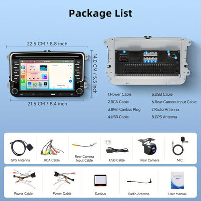 Android 15 Car Radio – Autoradio – Multimedia Systeem – Navigatiesysteem – Touchscreen Radio – 7 Inch Scherm – 6 GB RAM & 128 GB Opslag